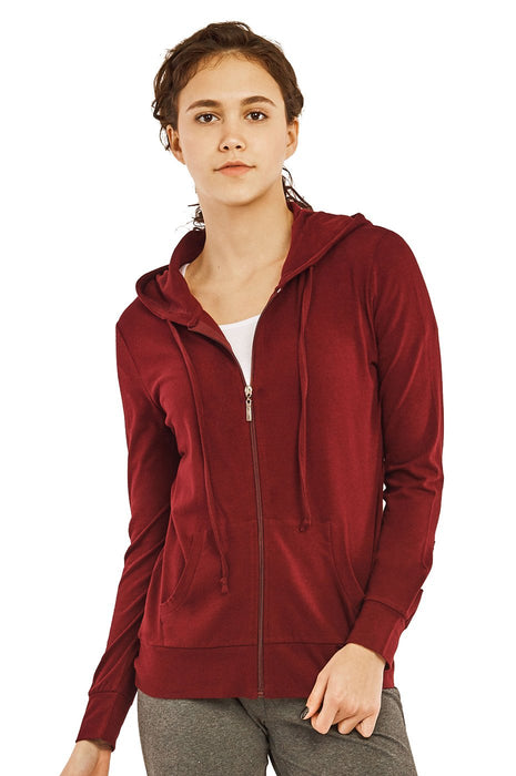 Women's Thin Zip-Up Hoodie Jacket