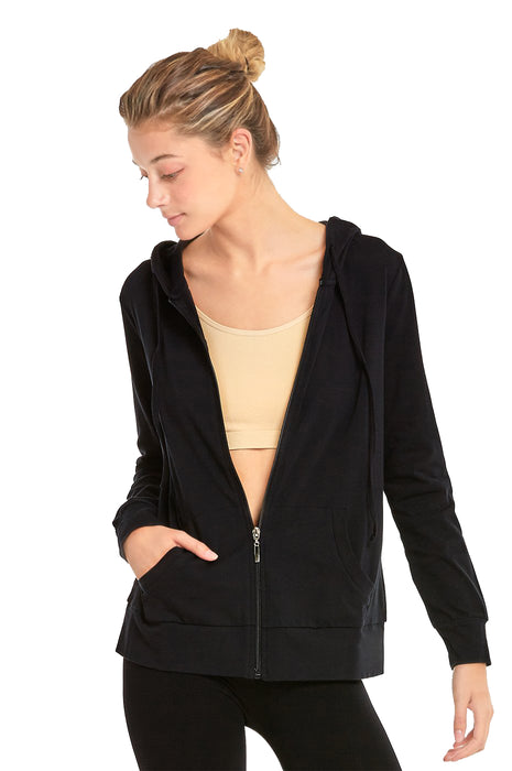 Women's Thin Zip-Up Hoodie Jacket