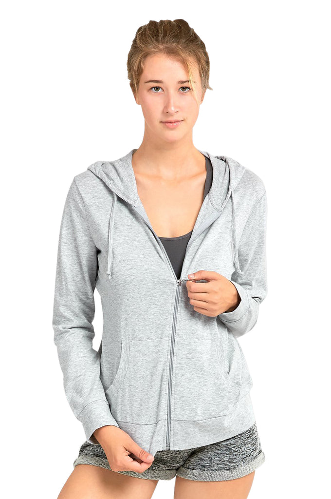 Women's Thin Zip-Up Hoodie Jacket