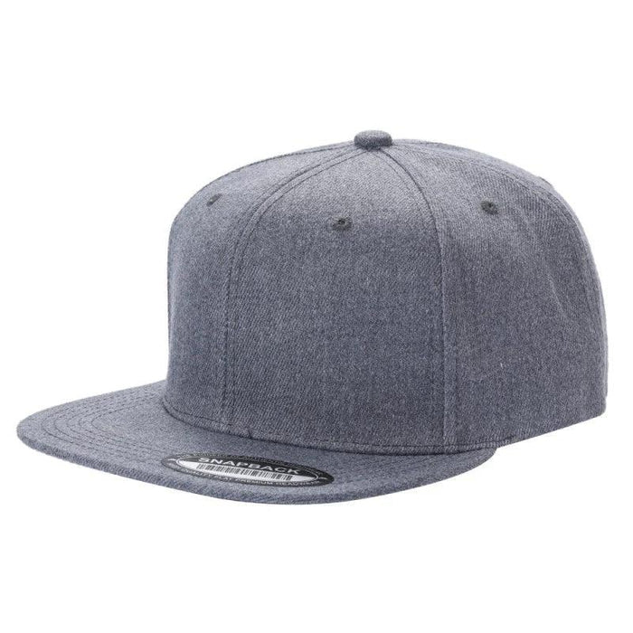 Heather Grey Snap Back Hat Cap for Kids