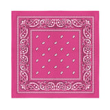 12 Pack POLYESTER Bandanas Solid 22 inches White Bandanas Wholesale