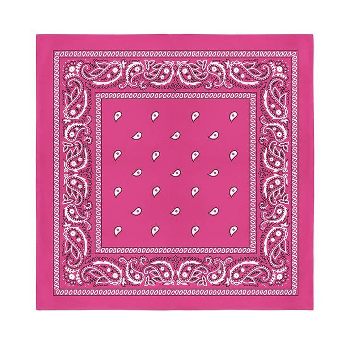 Square Bandanas (24 Pack) Cotton Solid 22 inches Black  Wholesale