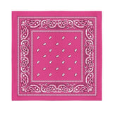 12 Pcs COTTON Bandanas Bulk Wholesale - Paisley or Solid (Sold per Dozen) - BandanasWholesale
