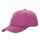 Hot Pink Pigment Dyed Buckle Dad Hat Cap