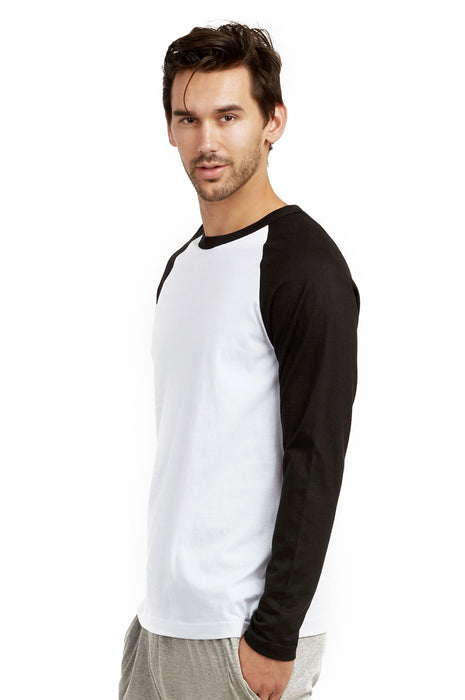Men's Long Sleeve Baseball Tee Shirt