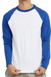Men's Long Sleeve Baseball Tee Shirt