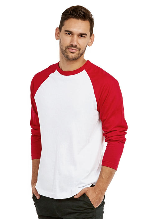 Men's Long Sleeve Baseball Tee Shirt