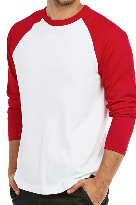 Men's Long Sleeve Baseball Tee Shirt