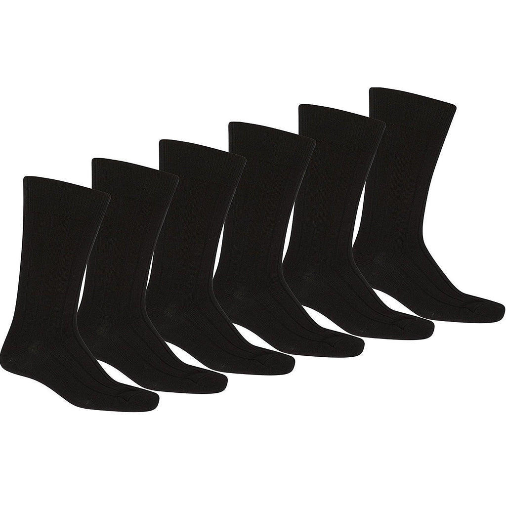 24 Pairs Black Dress Socks 9-11   Socks Wholesale