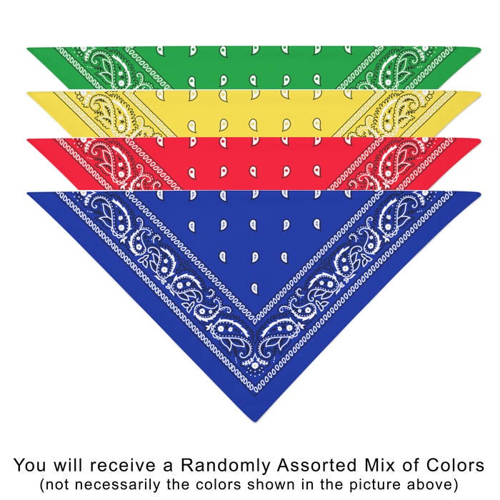 12 Pack COTTON Dog Bandanas Solid Regular (30 by 20 in) Black Dog Bandanas Wholesale