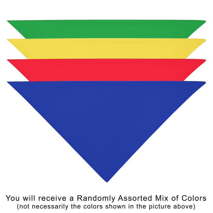 60 Pack POLYESTER Dog Bandanas