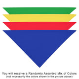 12 Pack POLYESTER  Dog Bandanas Solid Regular (30 by 20 in) Black Dog Bandanas Wholesale