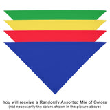 12 Pack COTTON Dog Bandanas Solid Regular (30 by 20 in) Black Dog Bandanas Wholesale