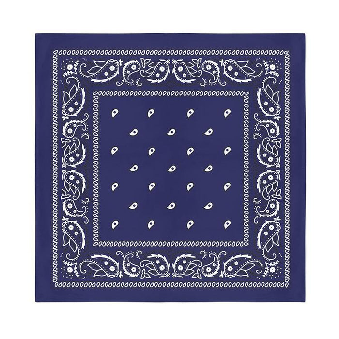 Square Bandanas (24 Pack) Cotton Solid 22 inches Black  Wholesale