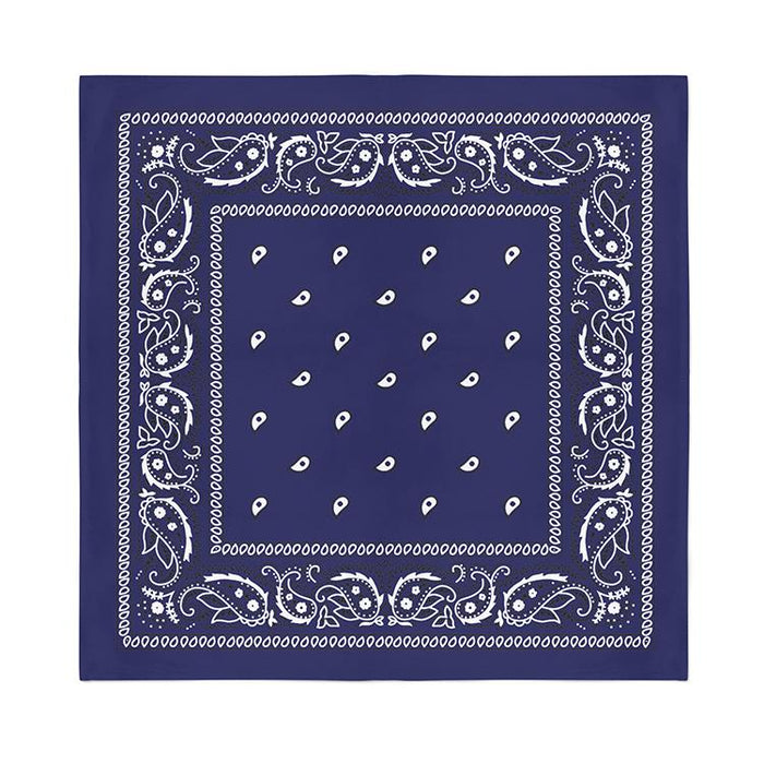 12 Pcs COTTON Bandanas Bulk Wholesale - Paisley or Solid (Sold per Dozen) - BandanasWholesale