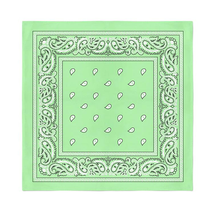 12 Pcs COTTON Bandanas Bulk Wholesale - Paisley or Solid (Sold per Dozen) - BandanasWholesale