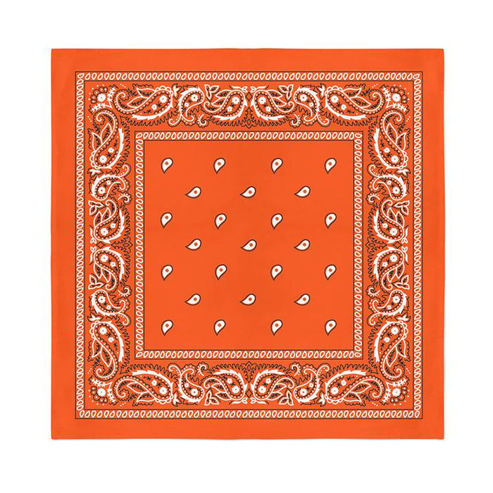 12 Pcs COTTON Bandanas Bulk Wholesale - Paisley or Solid (Sold per Dozen) - BandanasWholesale