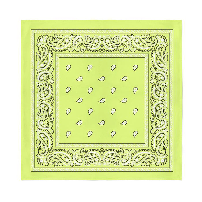 12 Pcs COTTON Bandanas Bulk Wholesale - Paisley or Solid (Sold per Dozen) - BandanasWholesale