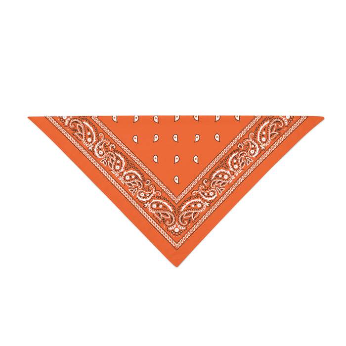 Dog hot sale bandana orange