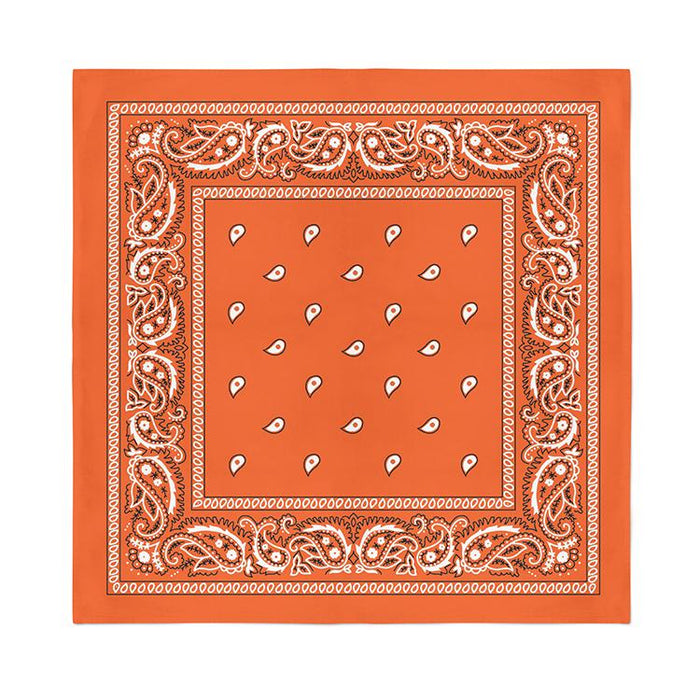12 Pcs COTTON Bandanas Bulk Wholesale - Paisley or Solid (Sold per Dozen) - BandanasWholesale