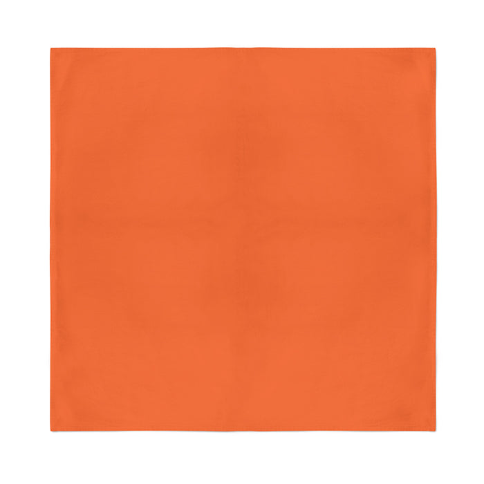 42 inch Banded Collar Orange Fabclub Cotton Flex Solid Plain Front