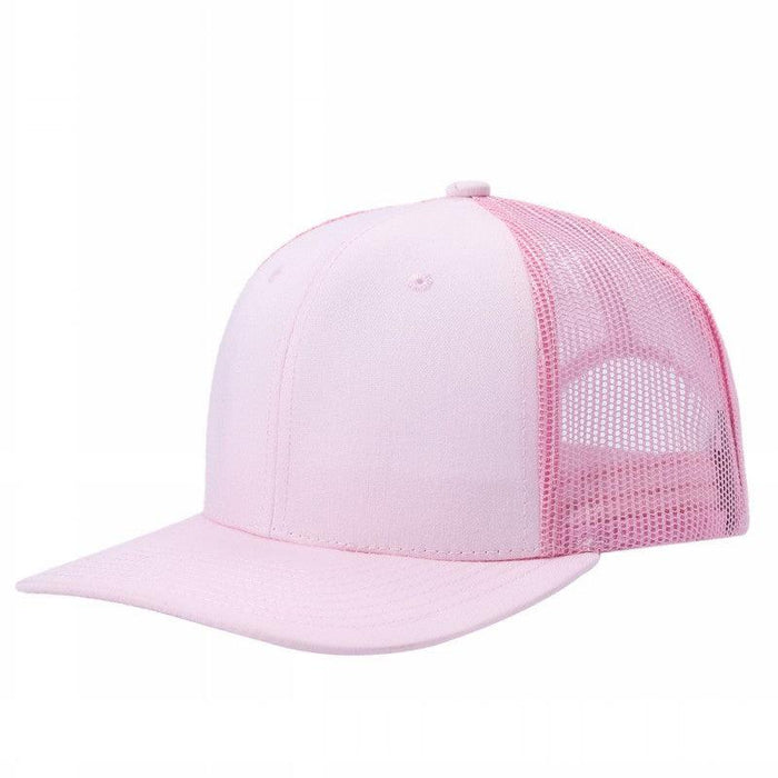 Pink Trucker Mesh Hat Cap Curved Brim