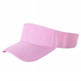 Pink Velcro Sun Visor Hat Cap