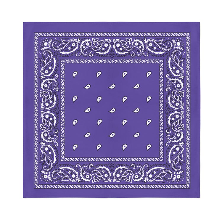 12 Pack POLYESTER Bandanas Solid 22 inches White Bandanas Wholesale