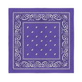 12 Pcs COTTON Bandanas Bulk Wholesale - Paisley or Solid (Sold per Dozen) - BandanasWholesale