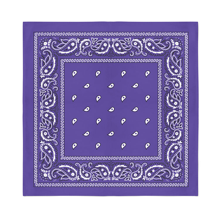 12 Pack POLYESTER Bandanas Solid 22 inches White Bandanas Wholesale