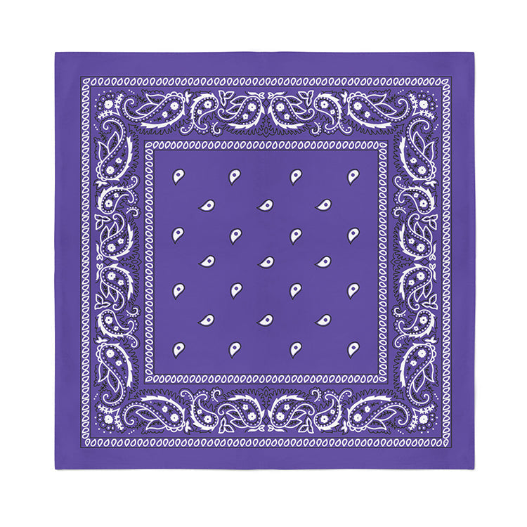 12 Pack POLYESTER Bandanas Solid 22 inches White Bandanas Wholesale