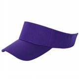 Purple Velcro Sun Visor Hat Cap