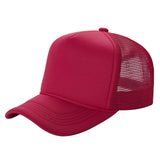 Red Trucker Mesh Hat Sponge Cap for Kids