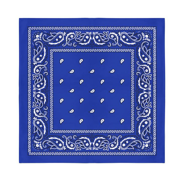 12 Pcs COTTON Bandanas Bulk Wholesale - Paisley or Solid (Sold per Dozen) - BandanasWholesale