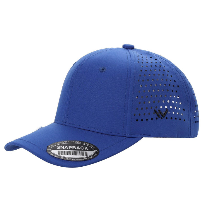 Royal Blue Trucker Mesh 6-Panel Waterproof Laser Vented Golf Hat Cap