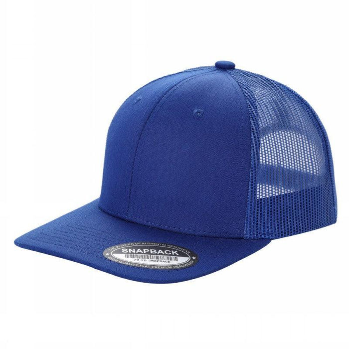 Royal Blue Trucker Mesh Hat Cap Curved Brim