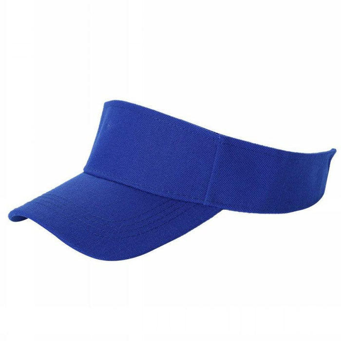 Royal Blue Velcro Sun Visor Hat Cap