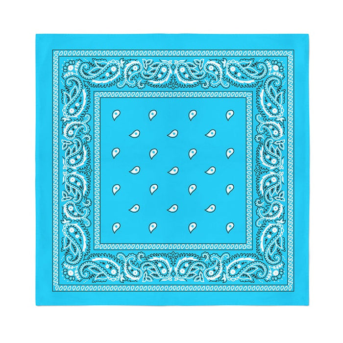 12 Pack POLYESTER Bandanas Solid 22 inches White Bandanas Wholesale