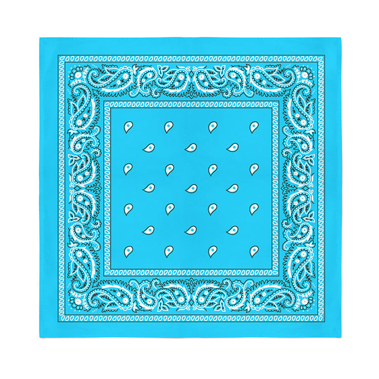 12 Pack COTTON Bandanas Solid 22 inches White Bandanas Wholesale