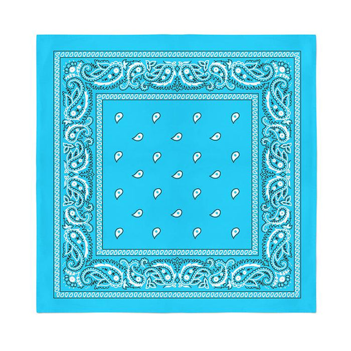12 Pcs COTTON Bandanas Bulk Wholesale - Paisley or Solid (Sold per Dozen) - BandanasWholesale