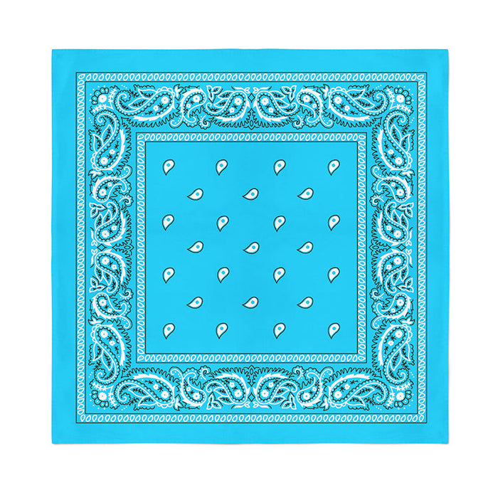 12 Pack POLYESTER Bandanas Solid 22 inches White Bandanas Wholesale