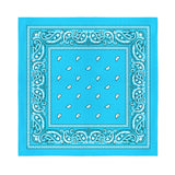 12 Pack POLYESTER Bandanas Solid 22 inches White Bandanas Wholesale