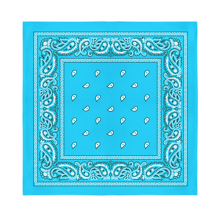 12 Pack POLYESTER Bandanas Solid 22 inches White Bandanas Wholesale