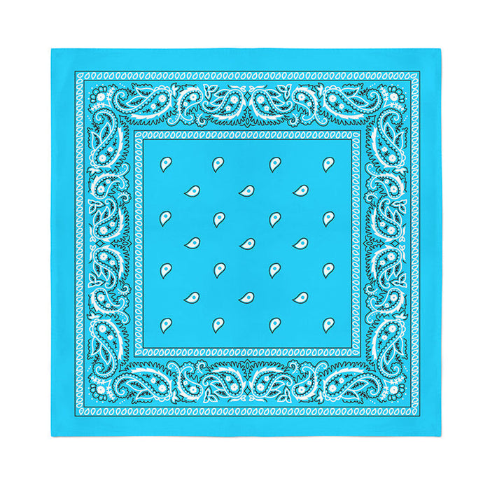 12 Pack POLYESTER Bandanas Solid 22 inches White Bandanas Wholesale