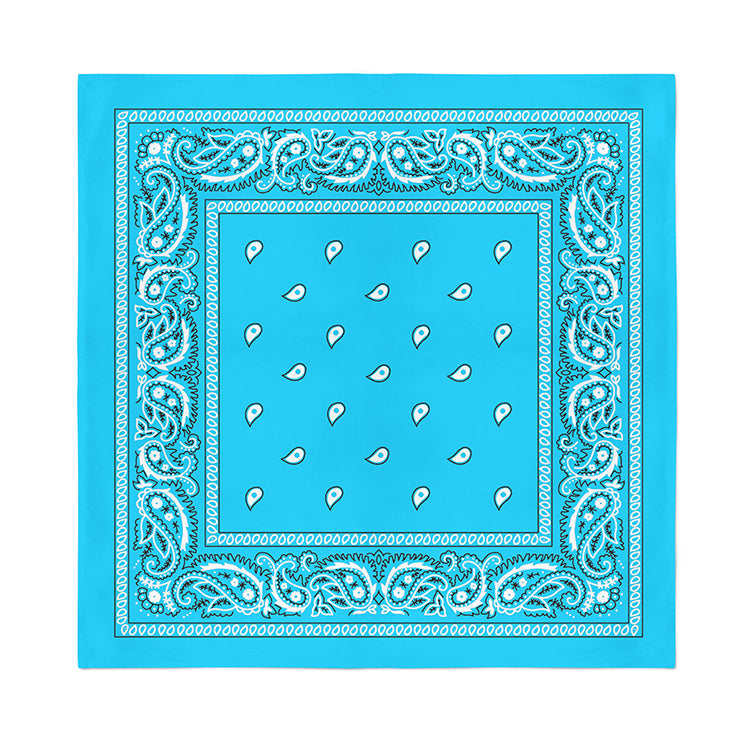 12 Pack POLYESTER Bandanas Solid 22 inches White Bandanas Wholesale