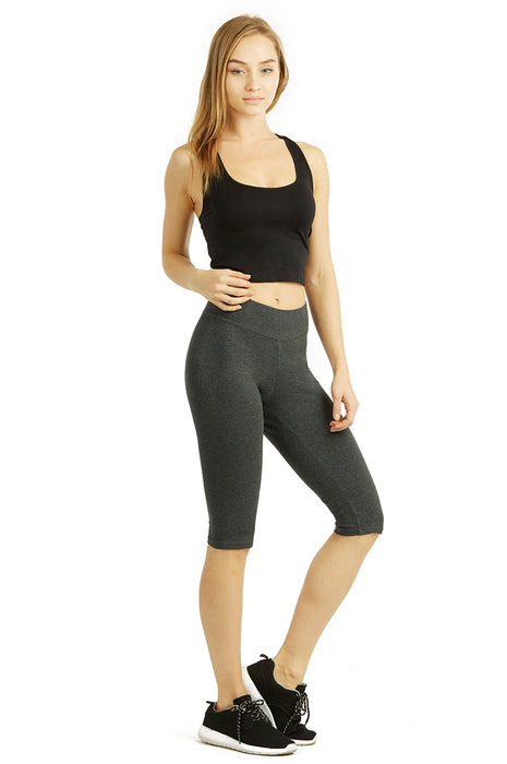 Women's Yoga Shorts with High Waistband