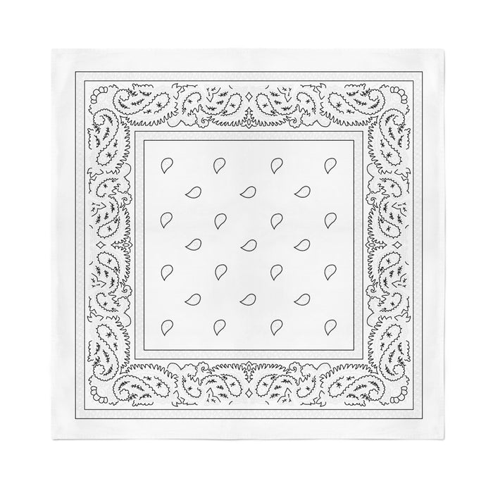 White cotton bandanas bulk hotsell