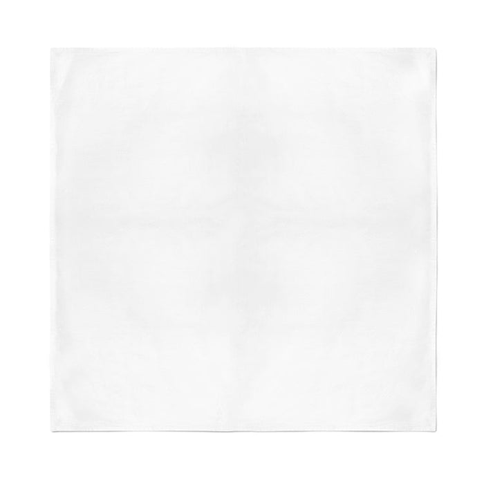 12 Pack POLYESTER Bandanas Solid 22 inches White Bandanas Wholesale