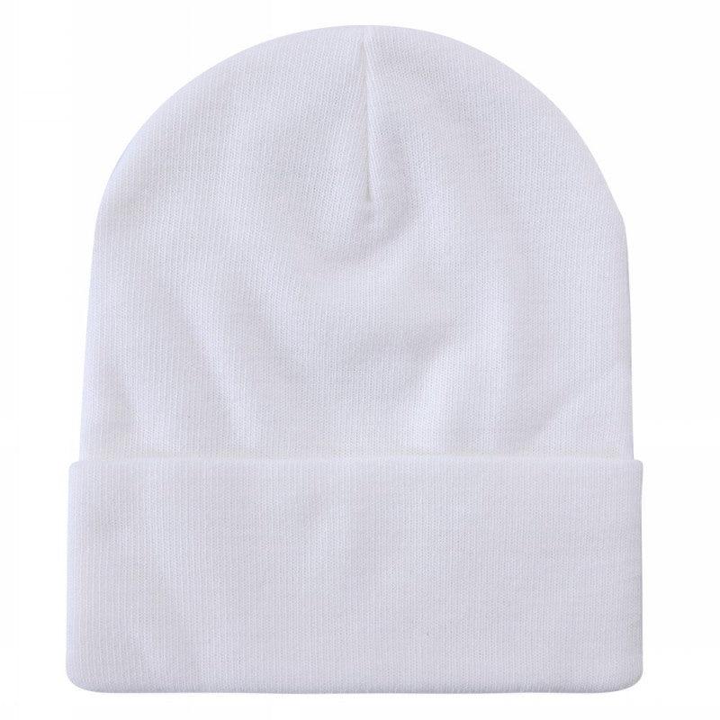 White Long Beanie