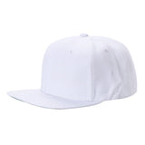 White Wool Snap Back Hat Cap